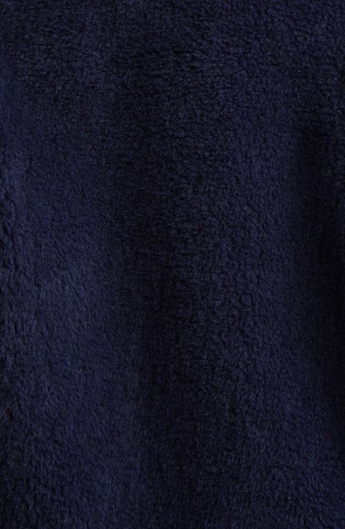 Max Mara Fuggito Alpaca, Virgin Wool & Silk Blend Teddy Coat In Blue