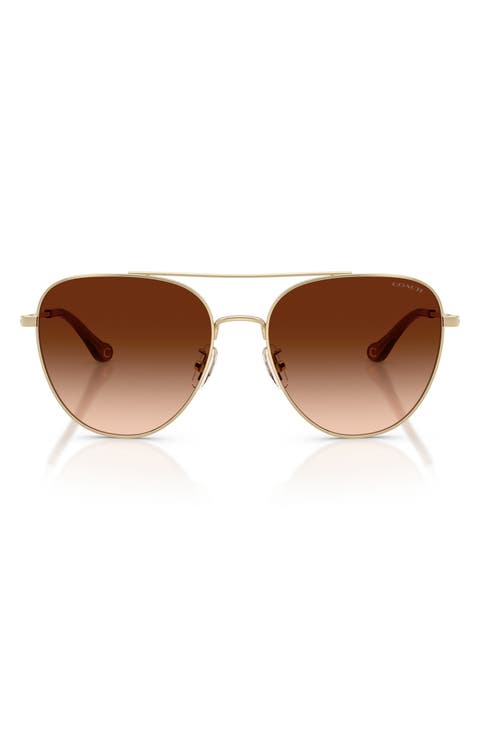 56mm Gradient Pilot Sunglasses