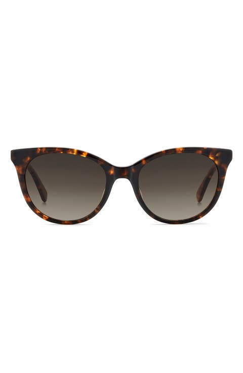 karlee 53mm gradient round sunglasses