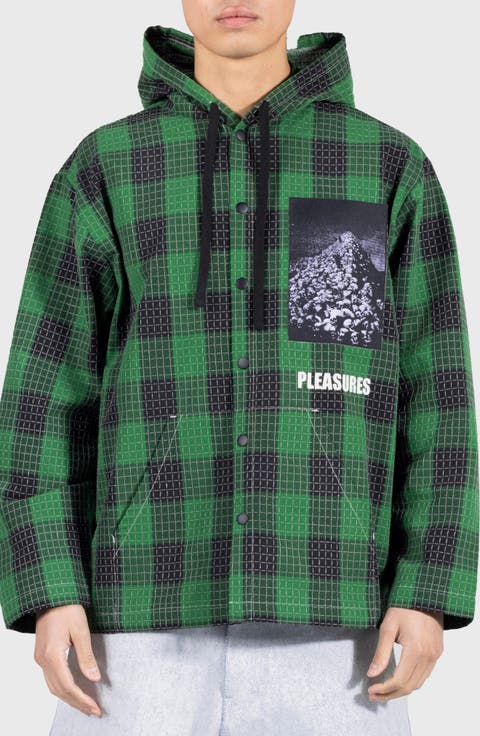 Virtual Hooded Snap-Up Shirt