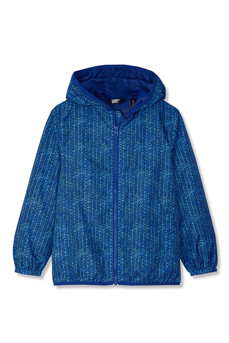 Kids Waterproof Rain Jacket, Main, color, Blue Multi Geo