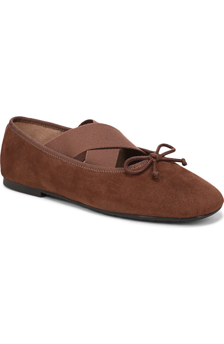 Sam Edelman Arya Ballet Flat, Main, color, Dark Terra Toffee