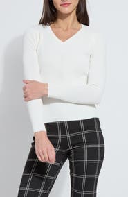 Lysse Adette V-Neck Rib Sweater