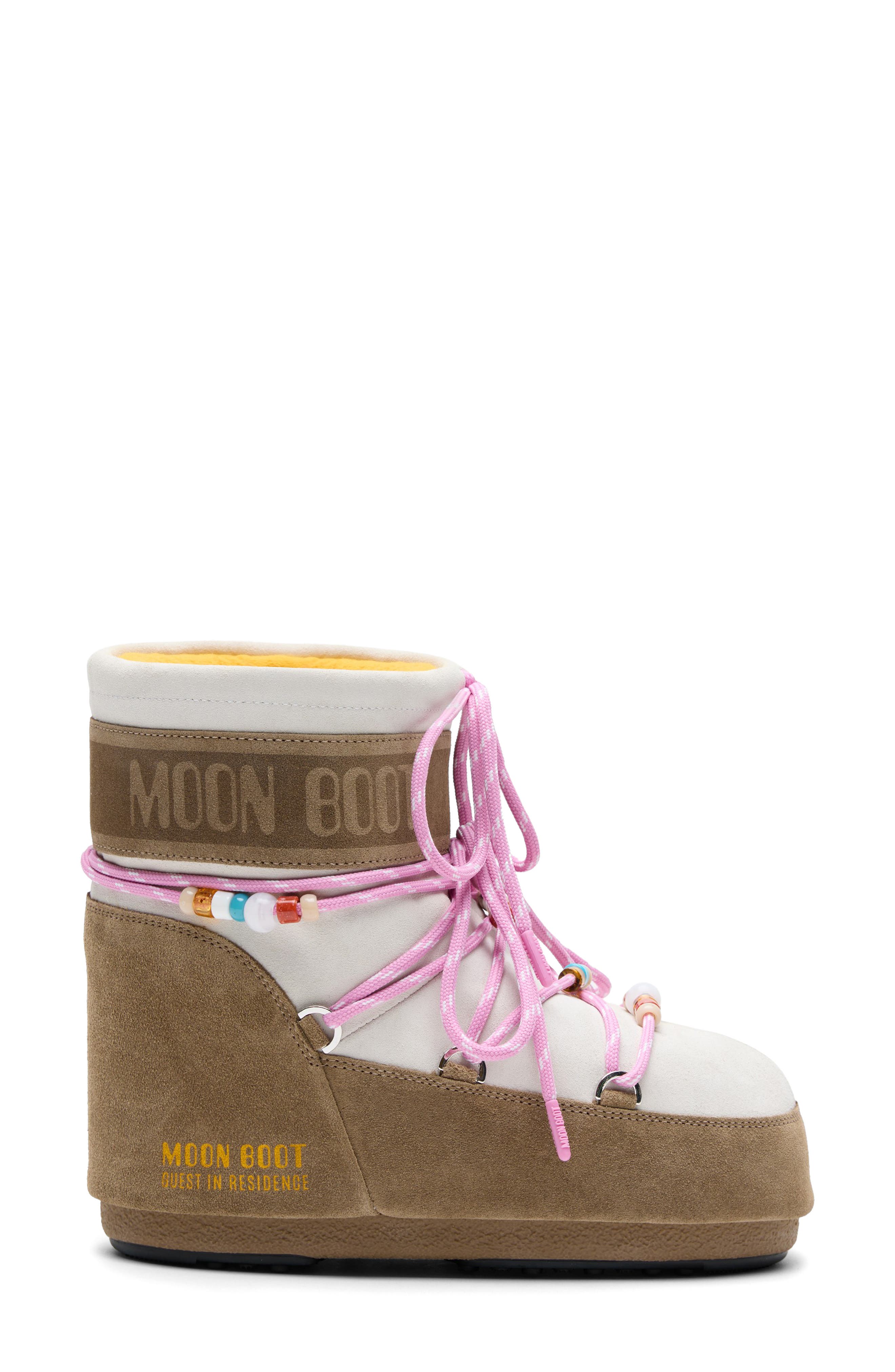 Moon Boot<sup>®</sup> x Guest In Residence Icon Low Boot, Main, color, Honey/ White Sand