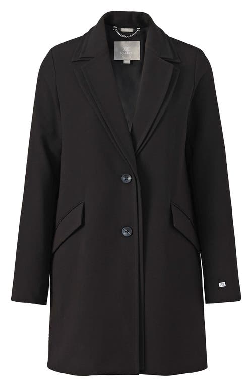 Soia & Kyo Fabriza Double Lapel Coat In Black
