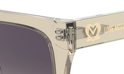 Love Moschino 52mm Square Sunglasses In Beige