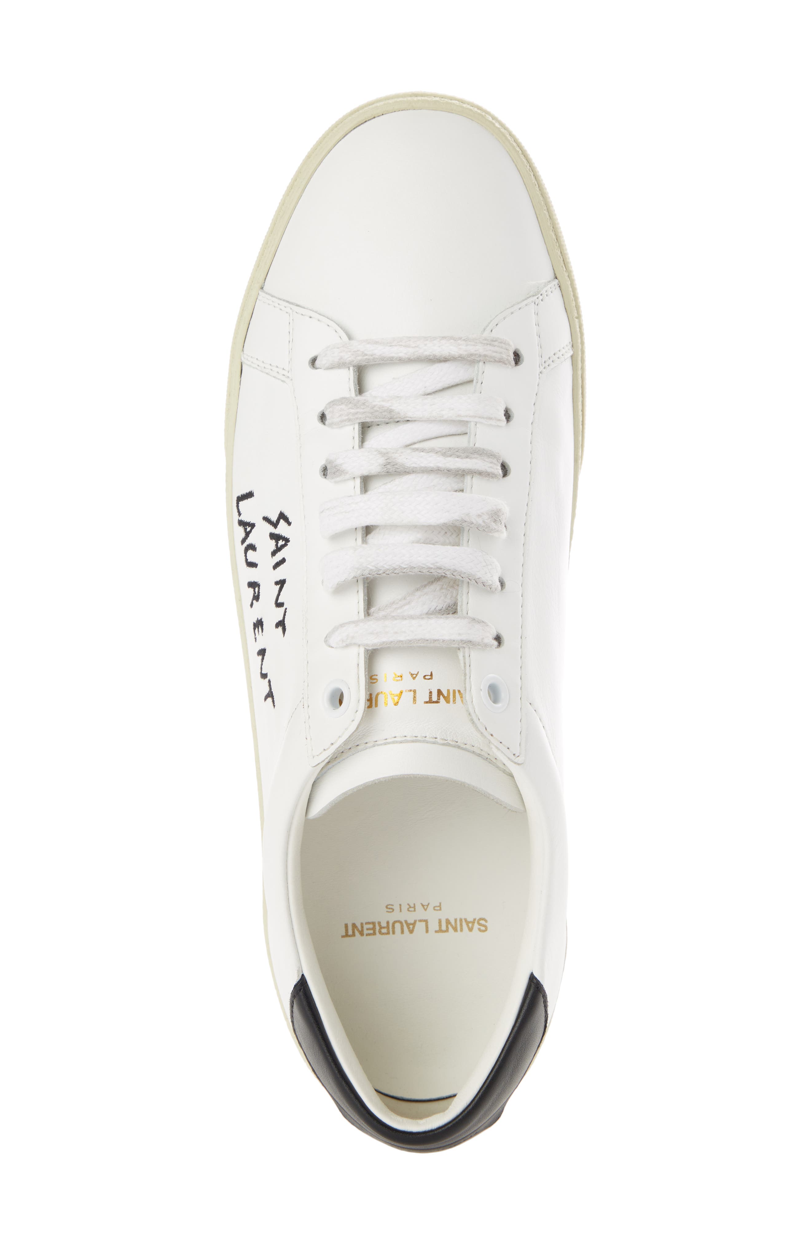 Court Classic Low Top Sneaker, Alternate, color, WHITE/ BLACK