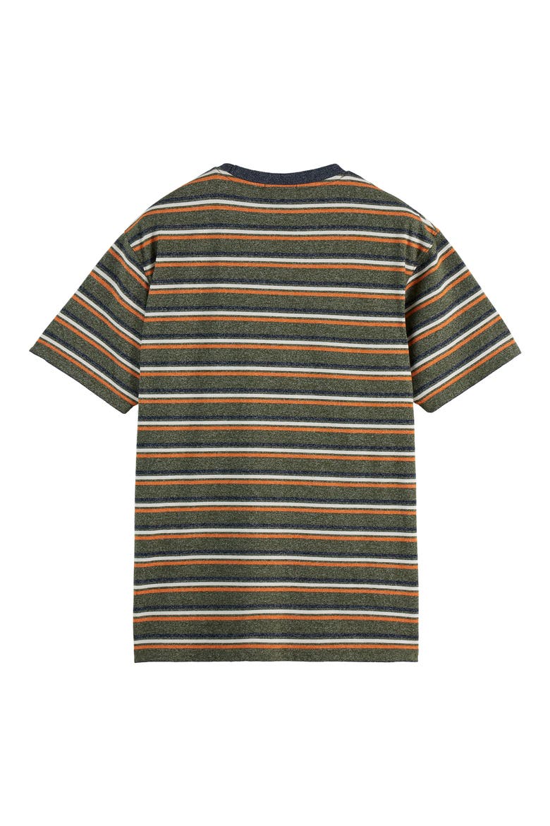 Relaxed Fit Stripe Pocket T-Shirt, Alternate, color, GREEN/ MULTI STRIPE