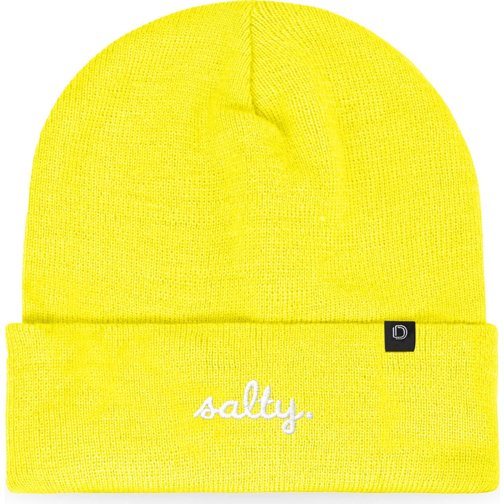 Dalix Salty Beanie Cap In Yellow