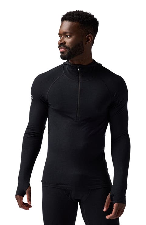 Cedars Rws Merino Lt-Wt Baselayer 1/2-Zip Scuba Top - Men's