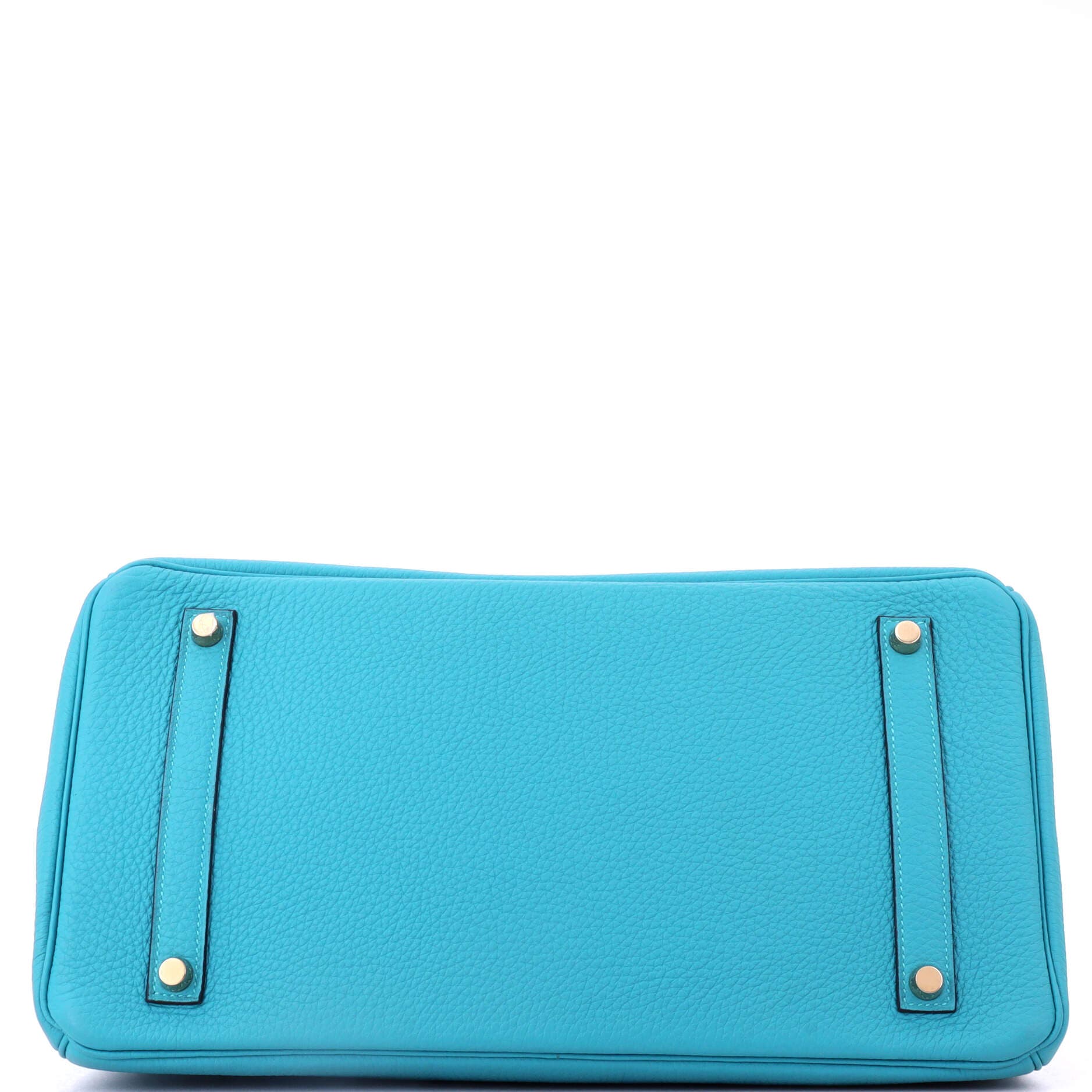 Pre-Owned Hermes Birkin Handbag Blue Togo with Gold Hardware 35, Alternate, color, Turquoise