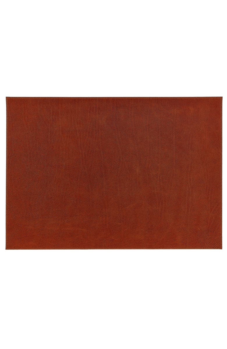 Graphic Image Leather Desk Blotter, Alternate, color, Cognac