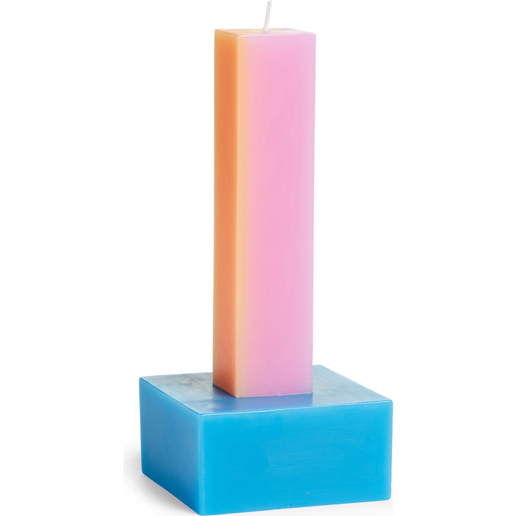 Areaware Happiness Pillar Candle In Pink