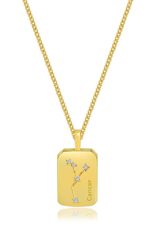 La Meno Zodiac Double Sided Pendant Necklace