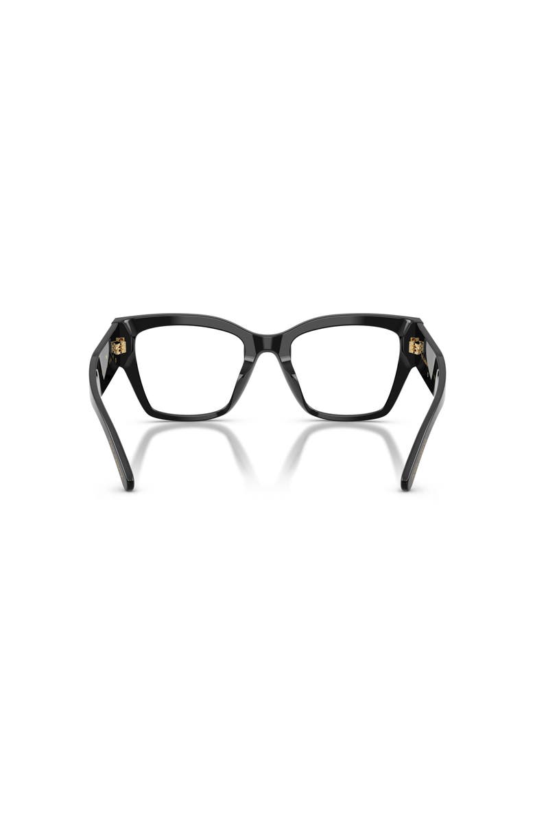 Dolce&Gabbana 53mm Butterfly optical glasses, Alternate, color, Black