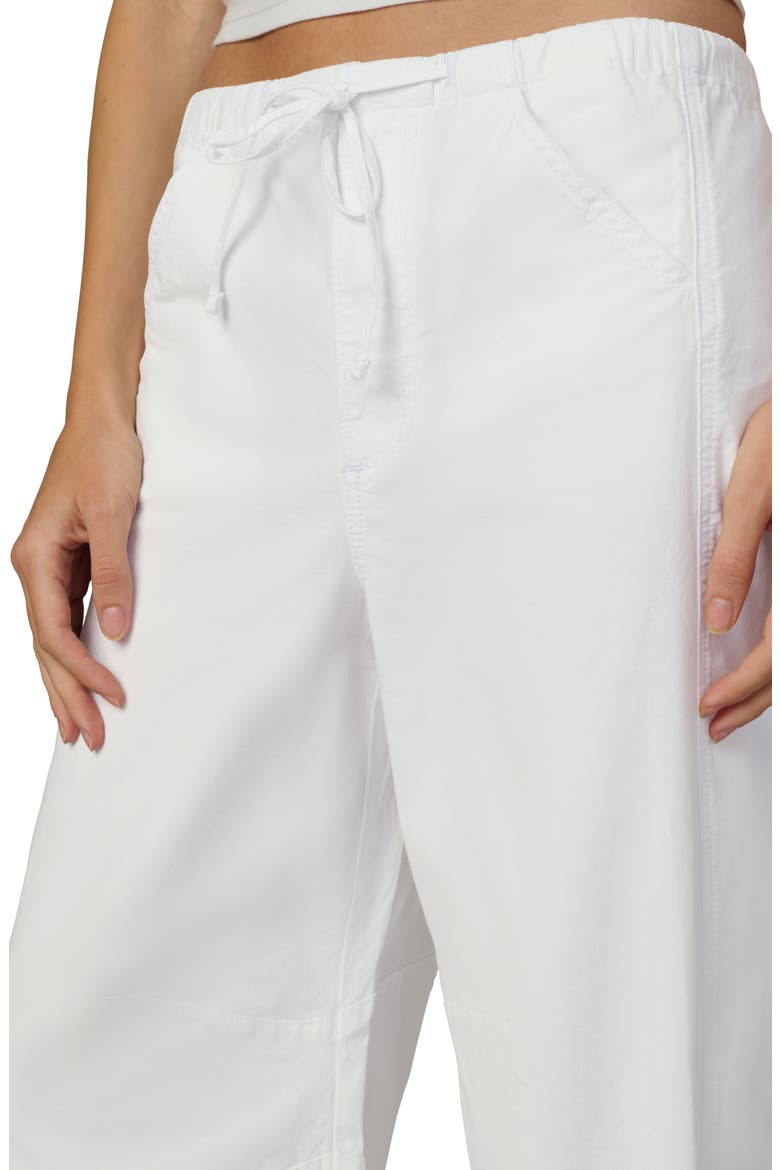The Bowie Cotton Blend Drawstring Pants, Alternate, color, WHITE