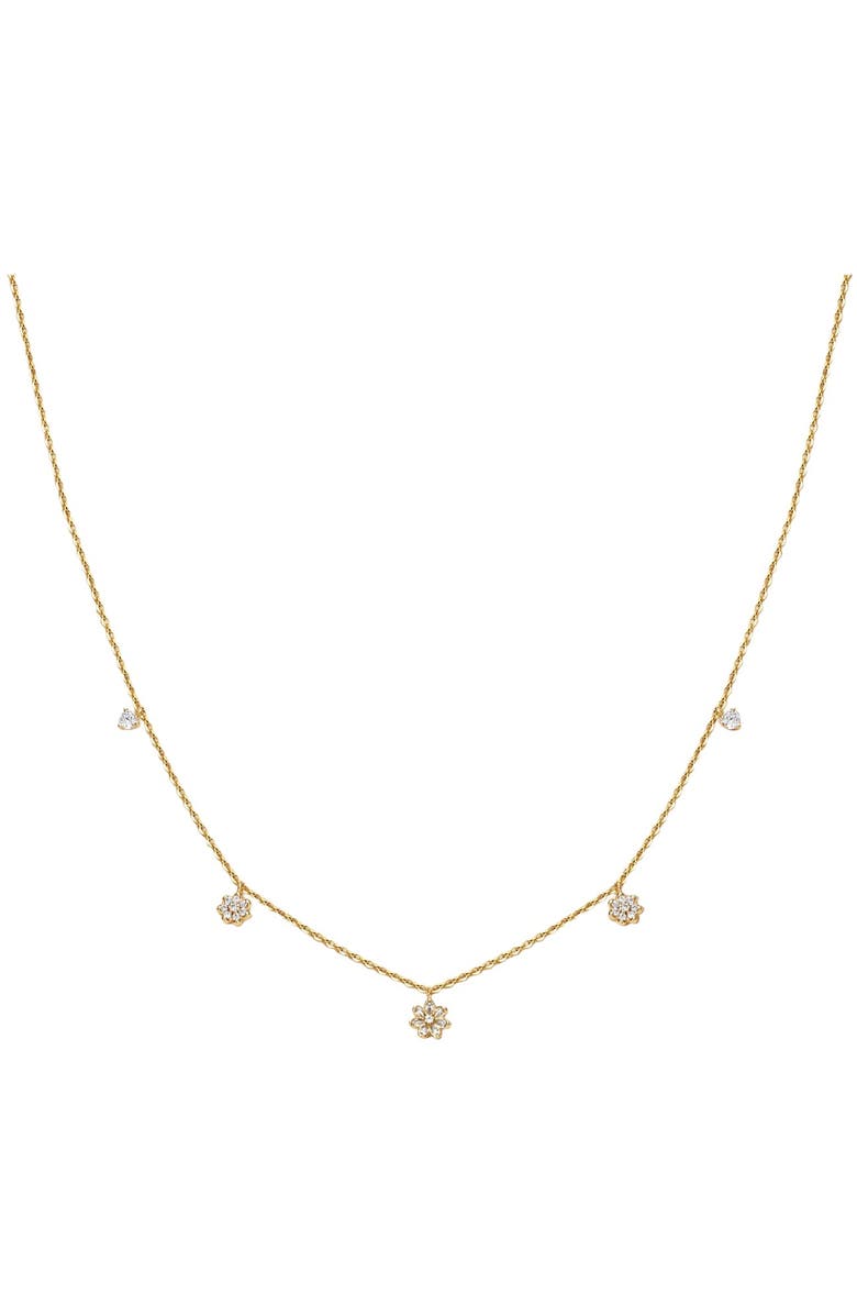 MADE BY MARY Flora Luxe Floating Necklace, Main, color, 