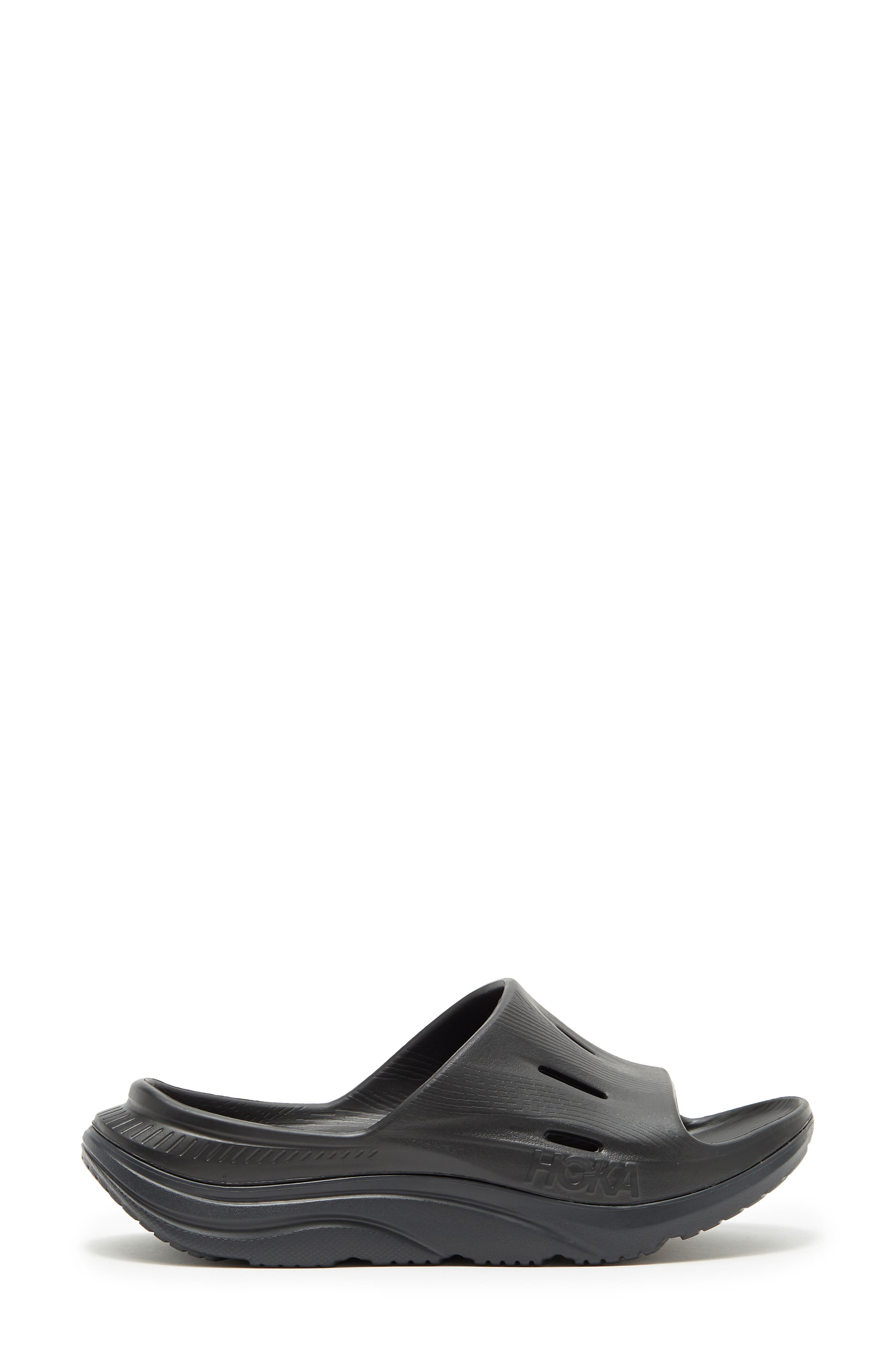 HOKA Kids
 Ora Recovery Slide, Alternate, color, Black