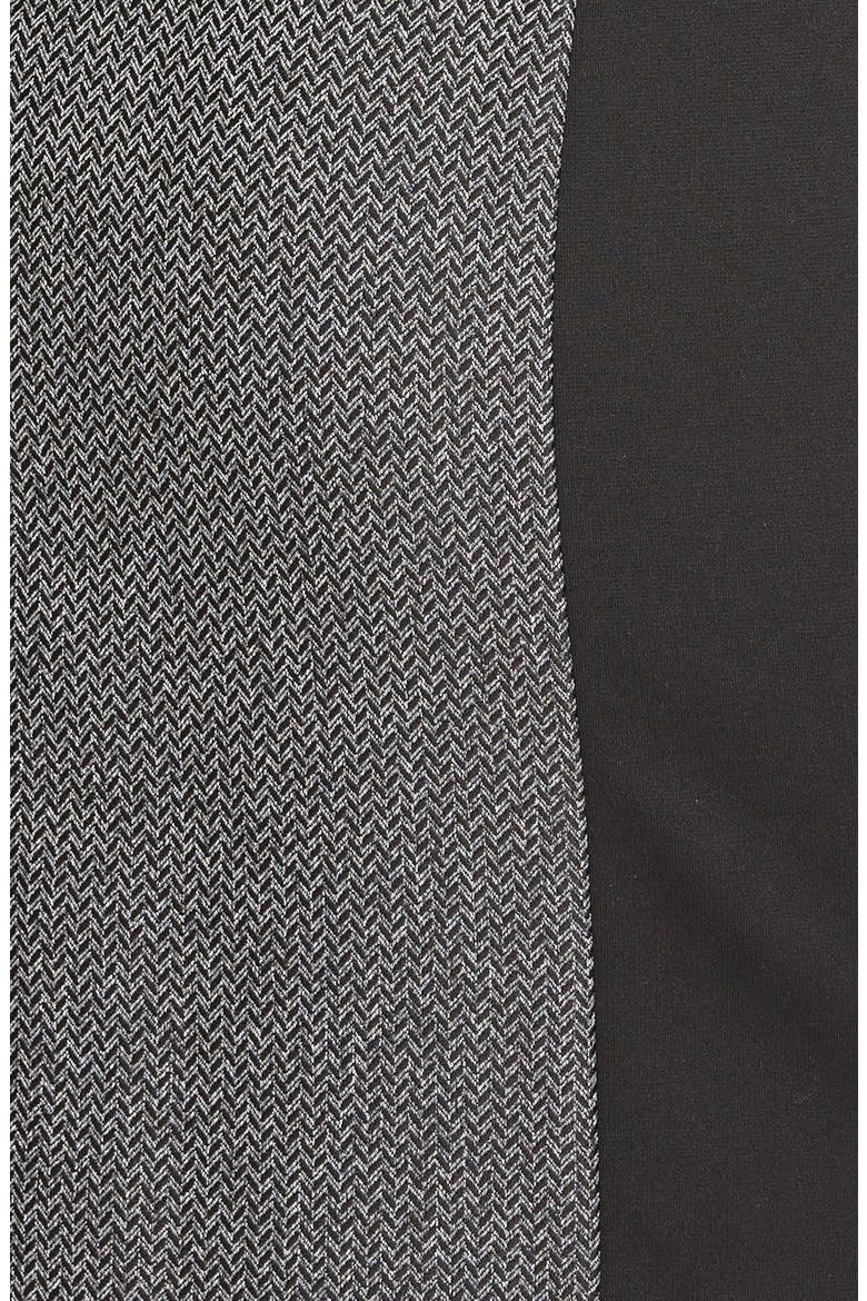 Front Zip Colorblock Sleeveless Sheath Dress, Alternate, color, CHARCOAL/ BLACK