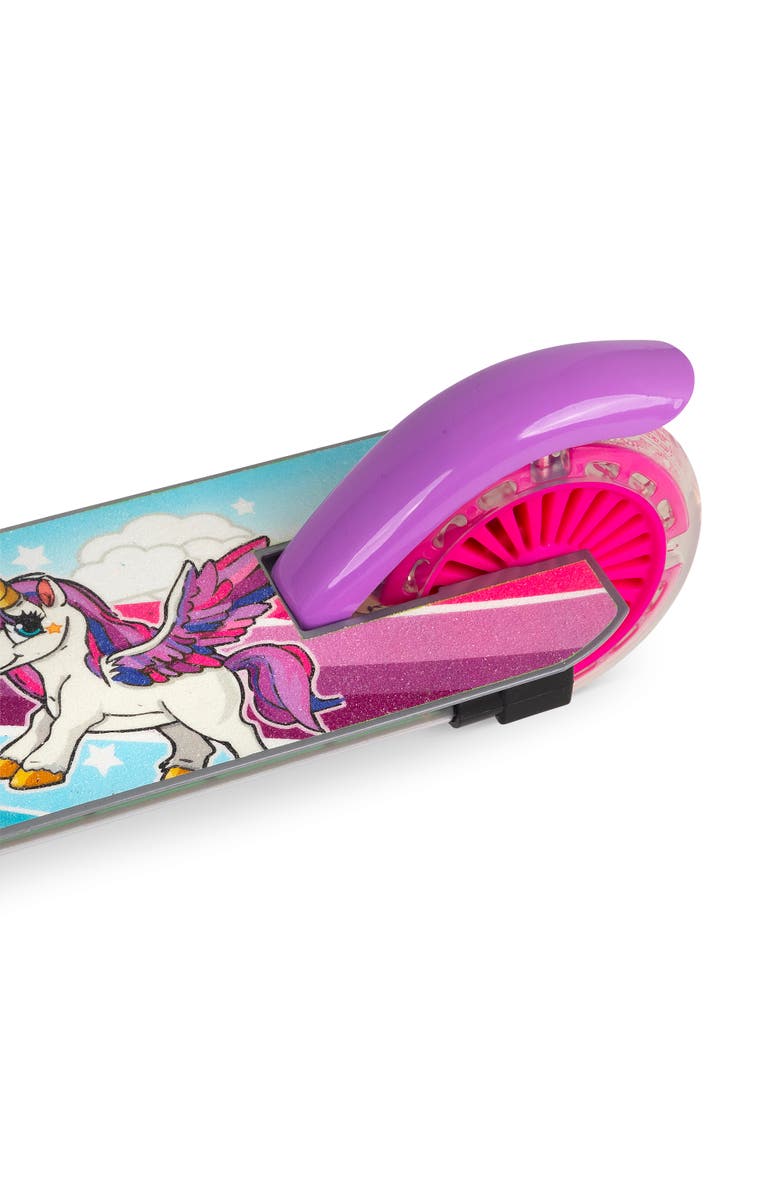 Ozbozz Flashing Adjustable Scooter Unicorn Lightup Wheels, Alternate, color, Multicolored