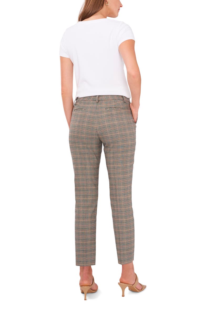 Vince Camuto Plaid Ankle Trousers, Alternate, color,