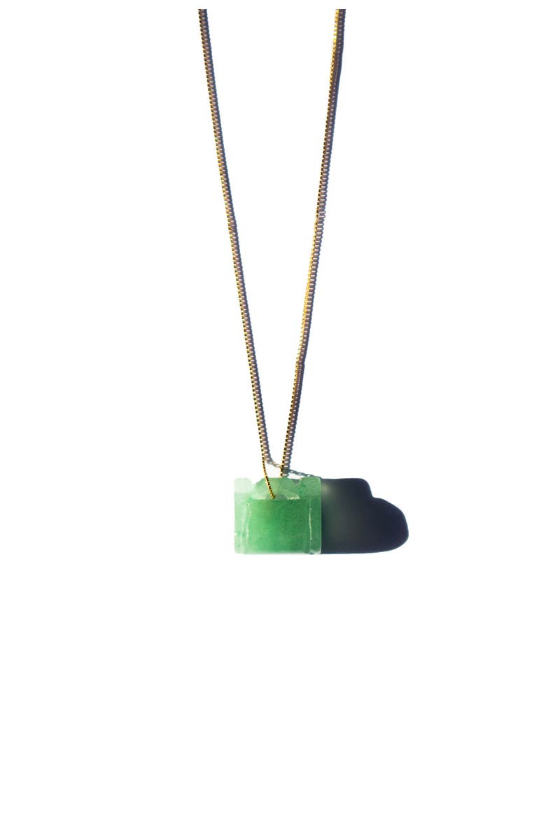 seree Baby lock Jade stone pendant necklace, Alternate, color, 