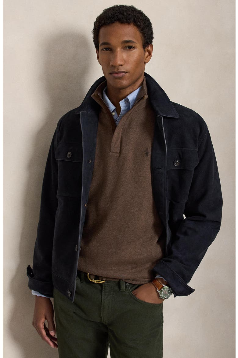 Quarter Zip Pullover, Alternate, color, BROWN