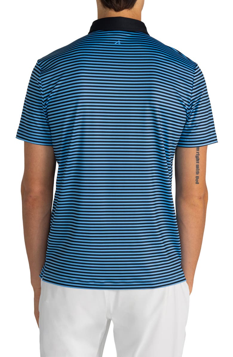 Redvanly Baker Stripe Polo, Alternate, color, Iceberg