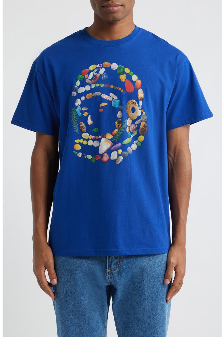 Stones Spaceman Logo Graphic T-Shirt, Main, color, SODALITE BLUE