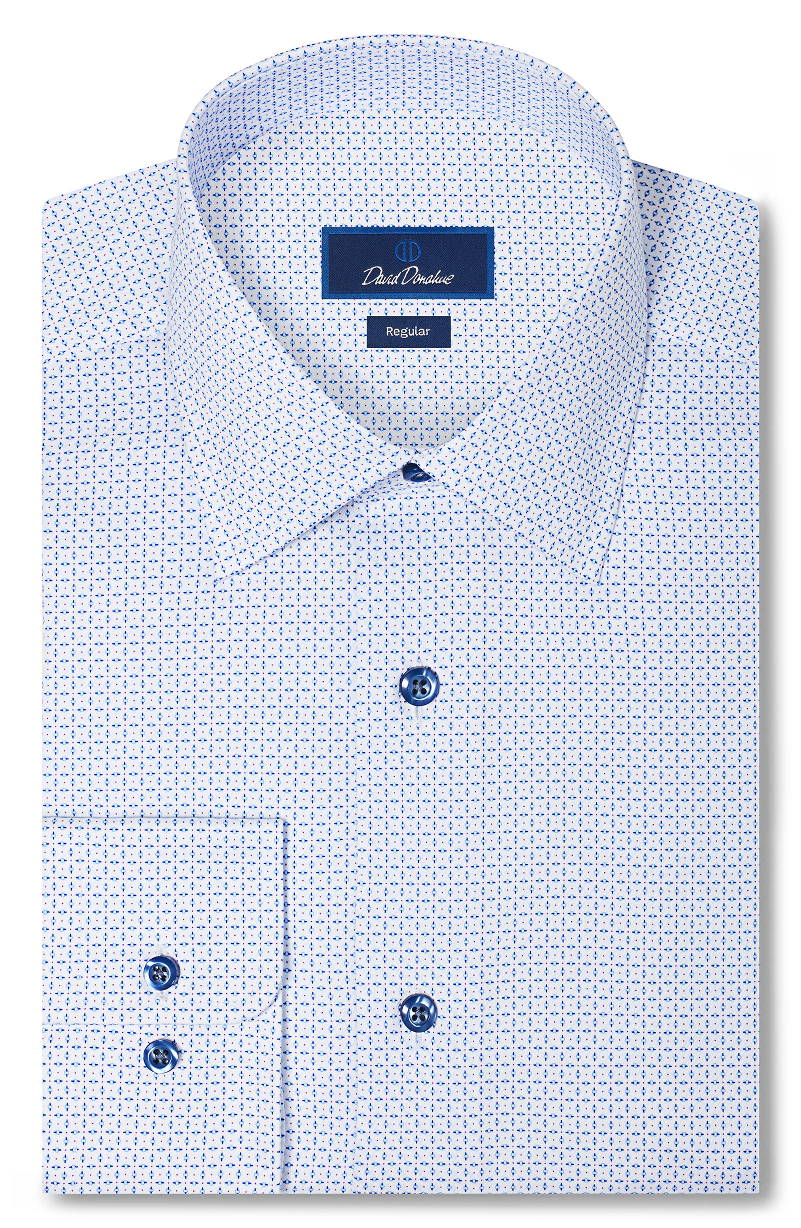 david donahue dress shirts TBPB08102110 Includes a pair of silver plated collar stays The Classic Fine Stripe Dress