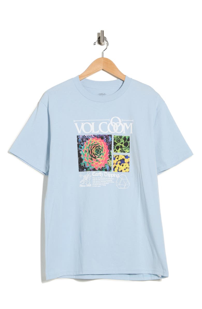 Volcom Earth Tripping Graphic T-Shirt, Alternate, color, Carolina Blue