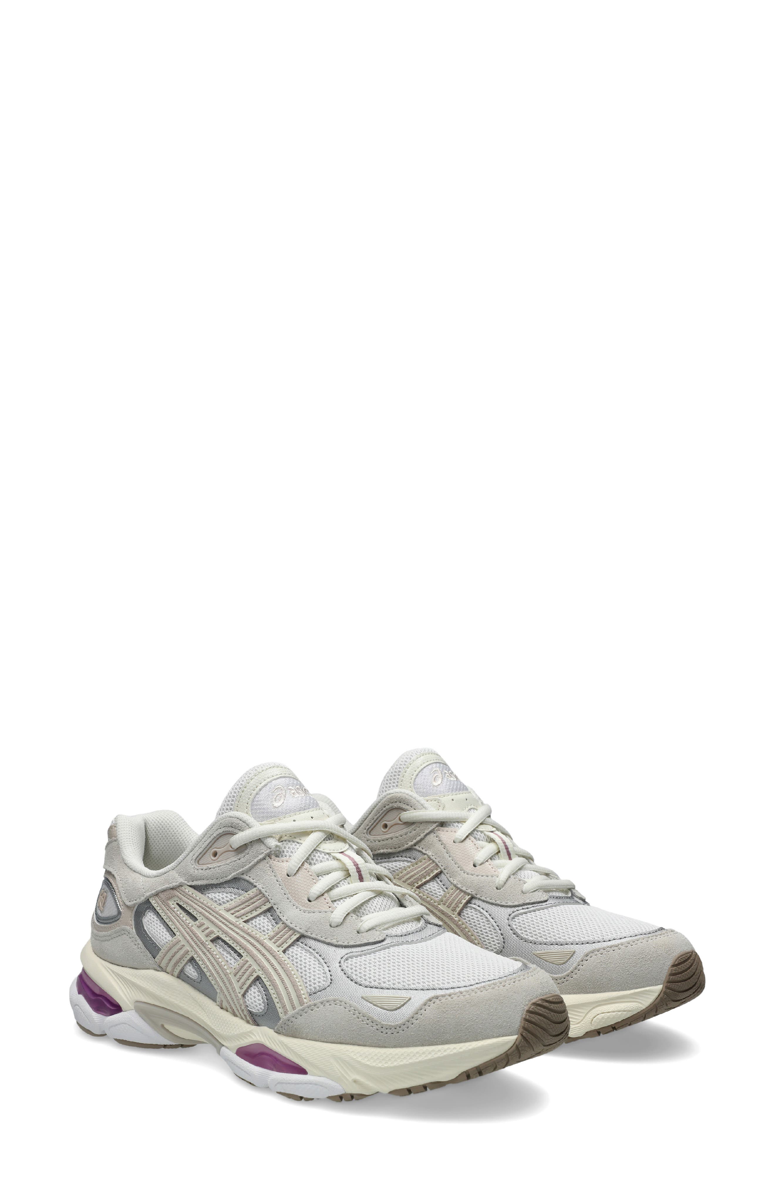 ASICS<sup>®</sup> Gender Inclusive GEL-NYC<sup>™</sup> 2.0 Sneaker, Main, color, White/ Taro Purple
