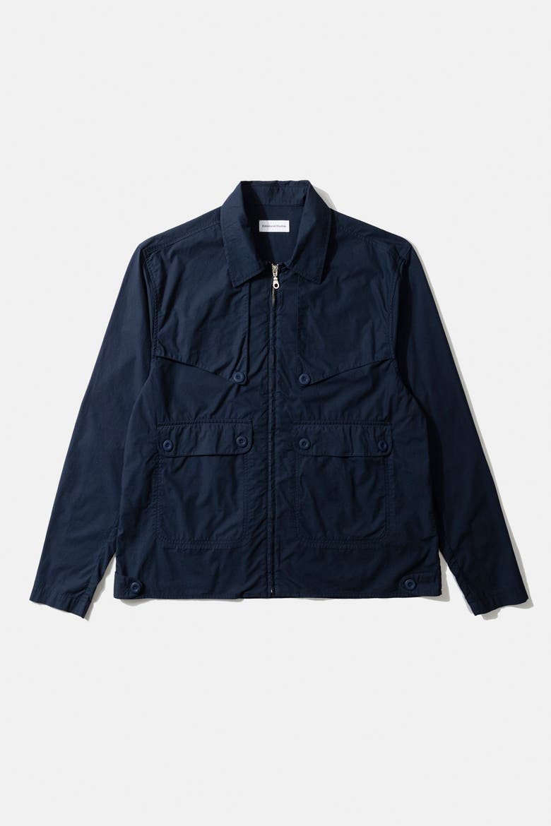 Long Sleeve Utility Zip Jacket, Alternate, color, Plain Navy