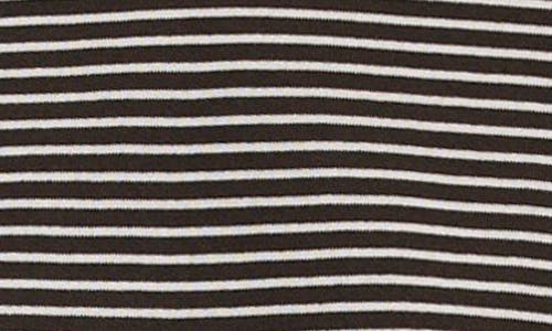 Shop Madewell Short Sleeve Stripe Sweatshirt T-shirt In Dark Surplus