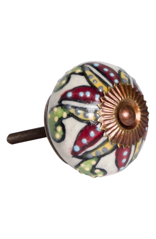 Kinetic 8-pack Knobs In Maroon Floral