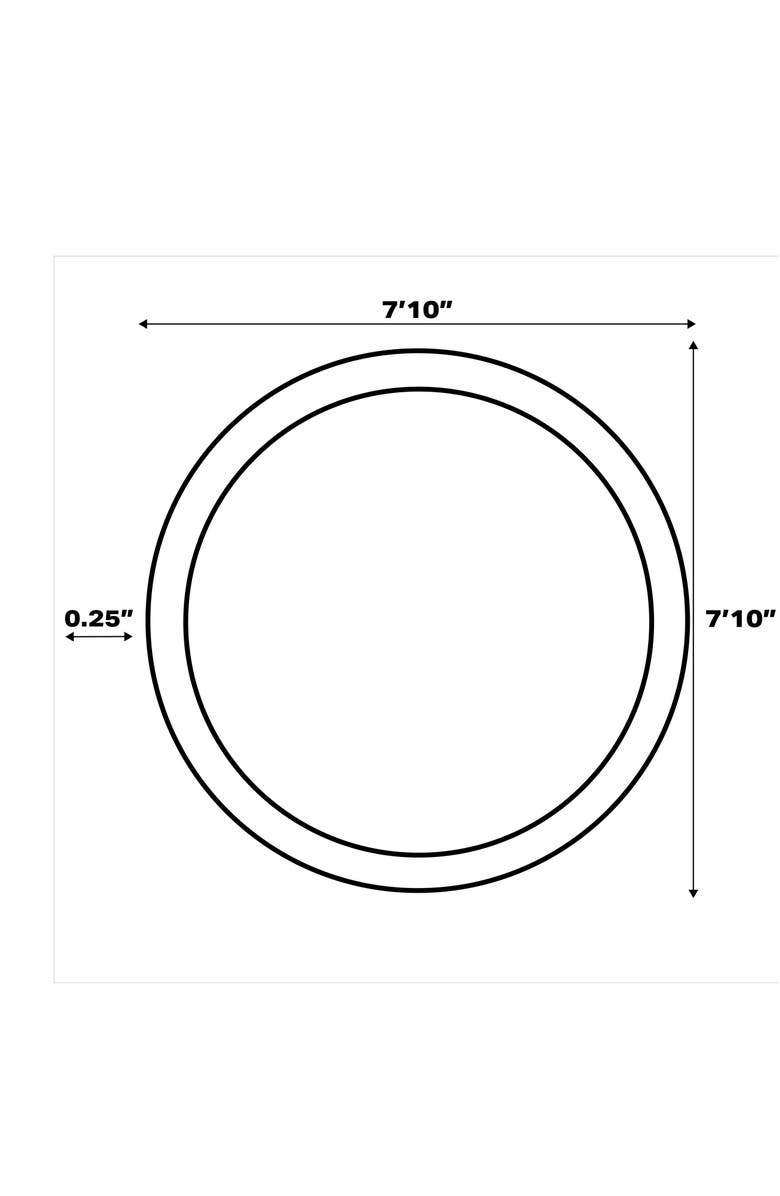 JONATHAN Y Maris Ornate Medallion Machine-Washable Round Area Rug, Alternate, color, Blue/Navy