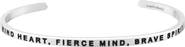 Mantra Kind Heart, Fierce Mind, Brave Spirit bracelet