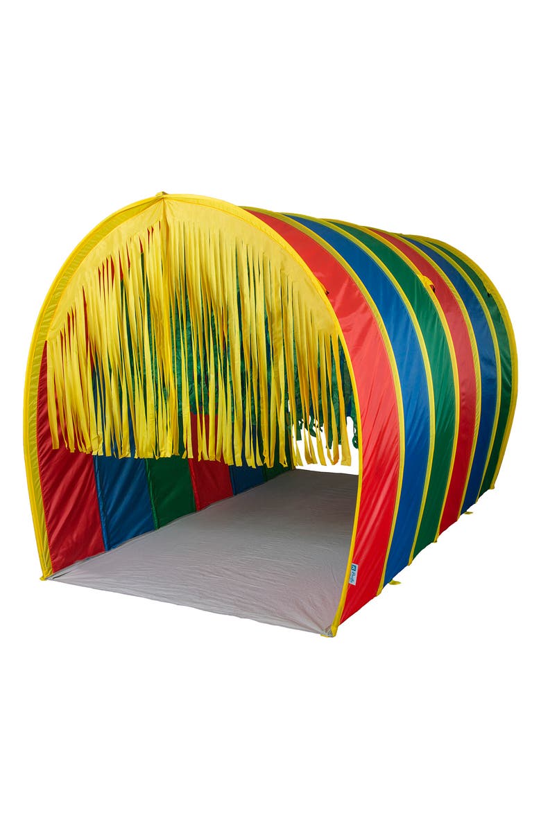Pacific Play Tents Giant Sensory 9.5-Foot Walk-Through Tunnel, Alternate, color, Red Blue Yellow