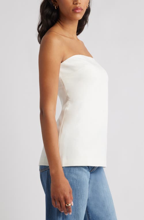 Open Edit Tunic Tube Top In White