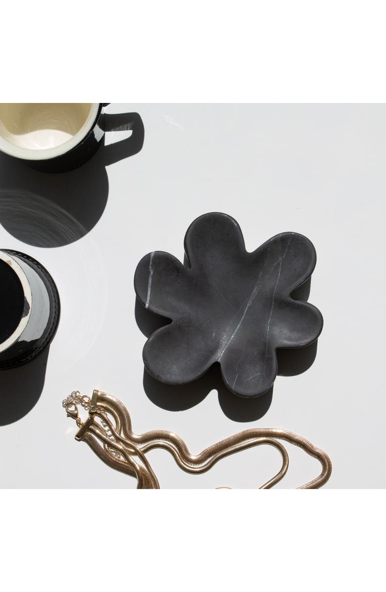 Parma Tile Superbloom Marble Catchall, Main, color, Black