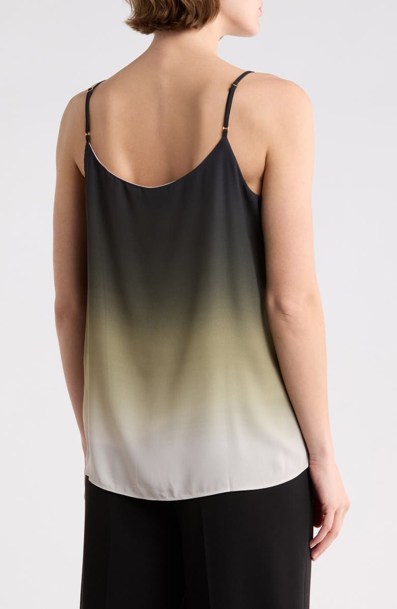 T Tahari Ombre Tank, Alternate, color, Black/ Green/ Tan