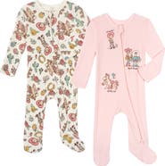 Disney Toy Story Baby Girls' 2-Pack Footed Sleep N' Play Coveralls