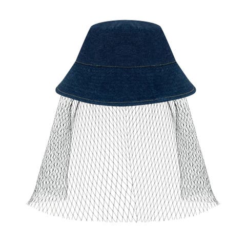 Denim Veil Bucket Hat