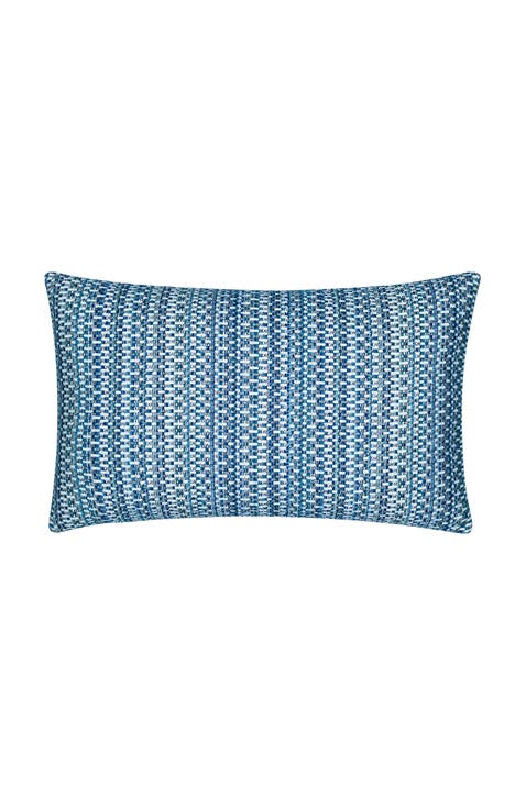 Kaleidoscope Chenille Micro Check Indoor & Outdoor Woven Accent Pillow