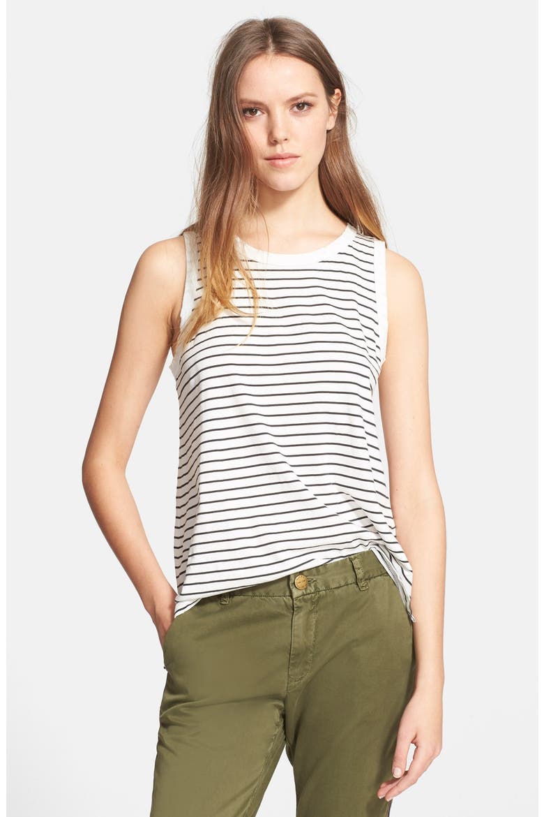 'The Muscle Tee' Stripe Tank, Main, color, OAKLAND STRIPE