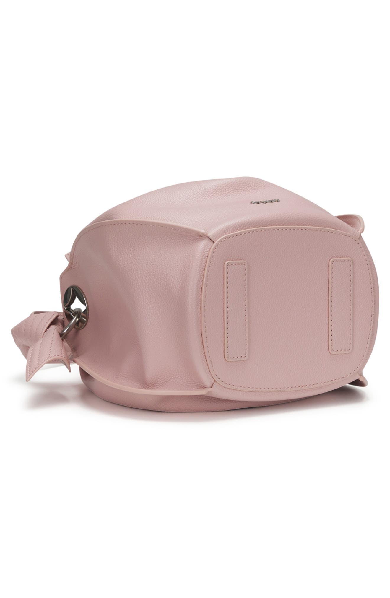Selena Leather Bucket Bag, Alternate, color, VINTAGE PINK