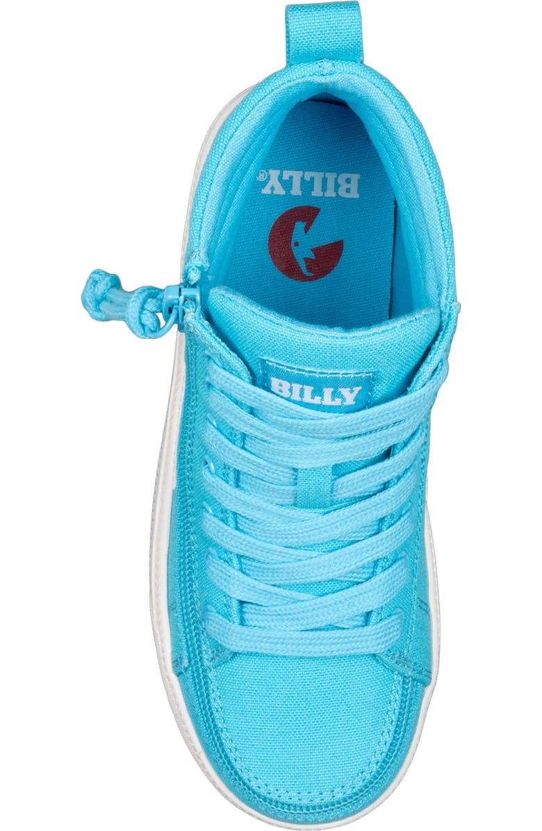 BILLY Footwear Kids' Classic High Top Sneaker, Alternate, color, Turquoise/ White