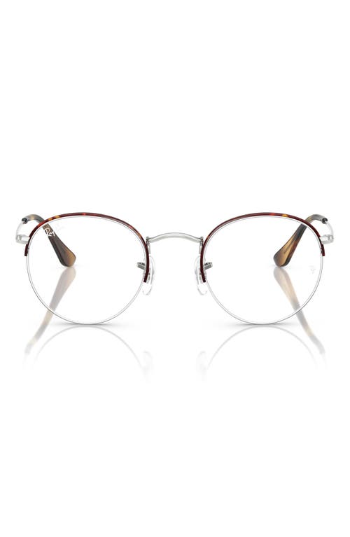 RAY BAN RAY-BAN 51MM ROUND OPTICAL GLASSES