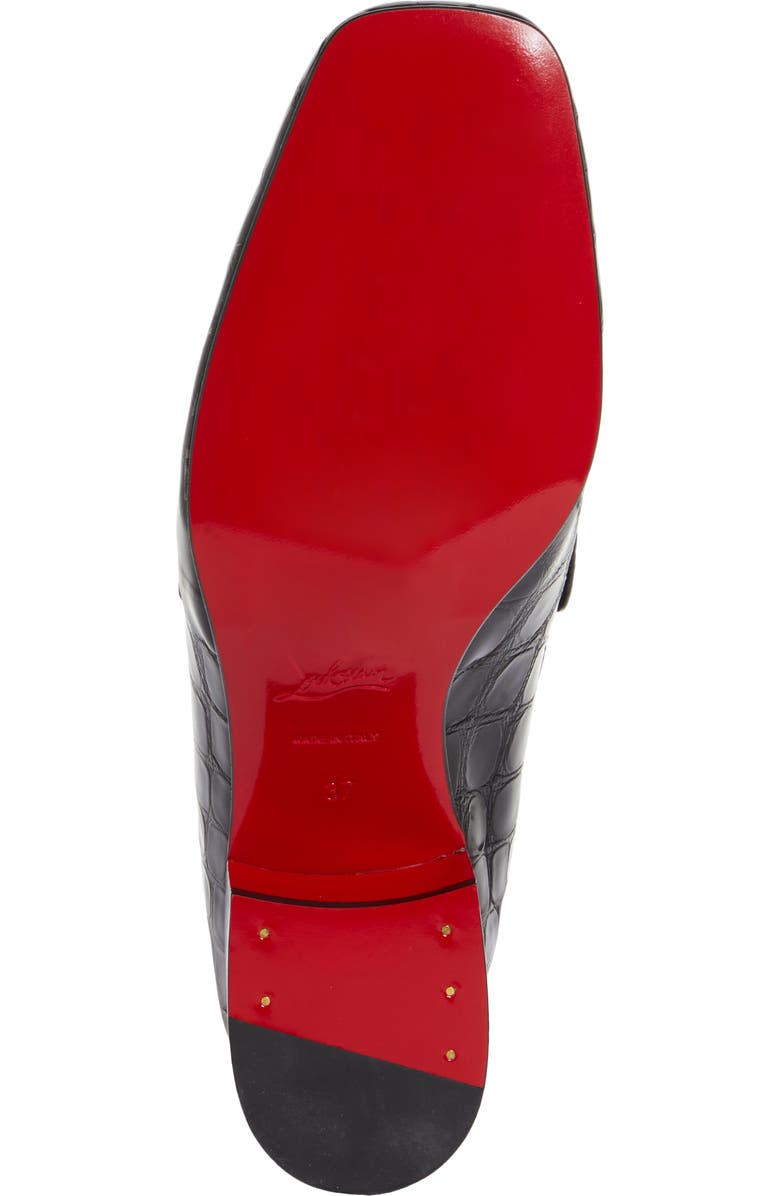 Christian Louboutin MJ Croc Embossed Loafer, Alternate, color,
