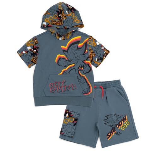 Sonic the Hedgehog Short Sleeve Hoodie & Shorts Set (Toddler, Little Kid & Big Kid)